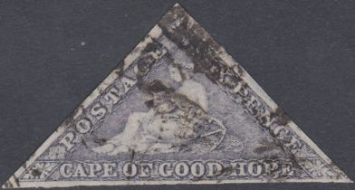 STAMPS CAPE OF GOOD HOPE 1855 6d Slate Purple,