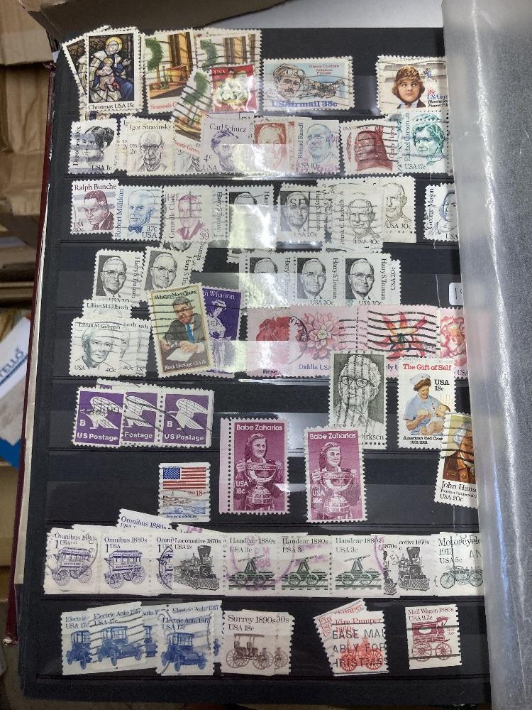 STAMPS USA Box with six well filled large stockbooks, - Image 5 of 7