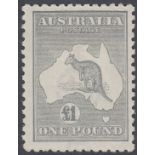 STAMPS AUSTRALIA 1924 £1 Grey,