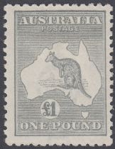 STAMPS AUSTRALIA 1924 £1 Grey,