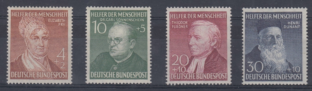 STAMPS GERMANY 1952 Humanitarian Relief fund set unmounted mint Cat £170+