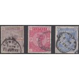 STAMPS GREAT BRITAIN 1883 2/6, 5/- and 1