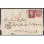 STAMPS GREAT BRITAIN 1858 1d Red and 186
