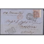 STAMPS GREAT BRITAIN 1862 6d Lilac with