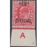 STAMPS GREAT BRITAIN 1902 1d Scarlet, AR