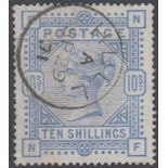 STAMPS GREAT BRITAIN 1883 10/- pale ultr