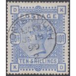 STAMPS GREAT BRITAIN 1883 10/- ultramari