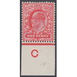 STAMPS GREAT BRITAIN 1902 1d Scarlet lig