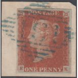 STAMPS GREAT BRITAIN 1841 1d Red Brown,