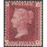 STAMPS GREAT BRITAIN 1864 1d Red plate 1