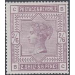 STAMPS GREAT BRITAIN 1883 2/6 Lilac, sup