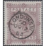 STAMPS GREAT BRITAIN 1882 £1 Brown Lilac