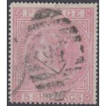 STAMPS GREAT BRITAIN 1867 5/- Pale Rose plate 2, g