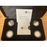 COINS : 1997 Silver Proof 50p set of two , both si