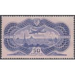 STAMPS FRANCE 1936 50fr Air stamp (banknote) light