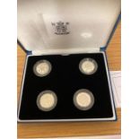 COINS : 1999-2002 Silver £1 set of four United Kin