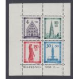 STAMPS GERMANY Baden 1949 minisheet unmounted mint