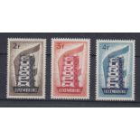 STAMPS LUXEMBOURG 1956 Europa set fine mint cat £4