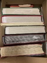 Mixed box of stock books and albums, All World