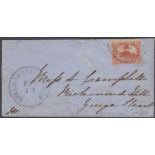 STAMPS POSTAL HISTORY CANADA 1856 cover with 4 mar