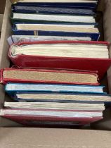 Mixed box of stock books All World