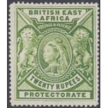 STAMPS BRITISH EAST AFRICA-1897-1903 20r Pale Gree