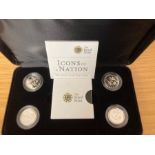 COINS : 2014 Icons of the Nation Silver £1 Coin se