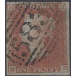 STAMPS GREAT BRITAIN 1841 1d Red Plate 107 MD Sg 8