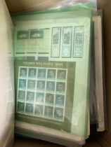 STAMPS : Mixed box with accumulations of stamps so