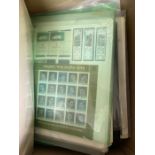STAMPS : Mixed box with accumulations of stamps so