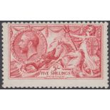 STAMPS GREAT BRITAIN 1915 5/- Pale Carmine. A supe