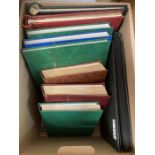 WORLD, box with ten albums or stockbooks with usef