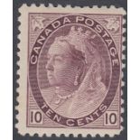 STAMPS CANADA 1898-1902 10c Deep Brownish-Purple.