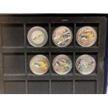 COINS : RAF Enameled silver coins (6) all depictin