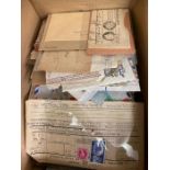 STAMPS POSTAL HISTORY Box of World covers, good mi