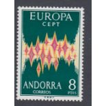 STAMPS Spanish Andorra 1972 Europa 8p U/M cat £180