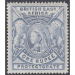 STAMPS BRITISH EAST AFRICA-1897-1903 1r Grey-Blue.