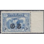 STAMPS AUSTRALIA 1931 3d Blue Official. An unmount