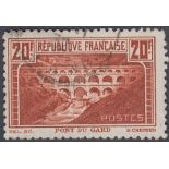 STAMPS FRANCE 1929 20fr Red Brown, Airmail stamps,