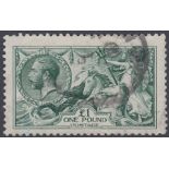 STAMPS GREAT BRITAIN 1913 £1 Dull Blue Green fine