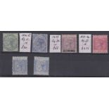 STAMPS GIBRALTAR 1867-96 mint QV selection on stoc