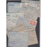 STAMPS Postal History INDIA, correspondence WWII RAF censored covers (15)