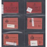 Stamps Great Britain : Early booklet collection in album from BD4 - G20
