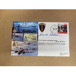 Johnnie Johnson signed 1994 RAF cover, Operation Overlord