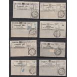 STAMPS : Parcel Post labels, selection of 80 labels (no stamps), various Sub Post Offices, some with