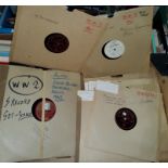 SPOKEN WORD RECORDS: A.P. Herbert, test record 1941; Quentin Reynolds, Frank Laskier, WW2 5 record