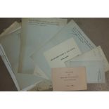 Sir Edward Elgar:  10 unused items of stationery, various addresses; a manuscript summary of the