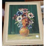 Walter Taylor:  oil on board, flowers, signed, 30 x 25 cm; other pictures