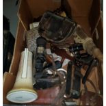 A selection of collectables, binoculars etc.