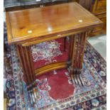 A mahogany nest of quartetto tables in the Georgian style, c. 1920, 58 cm
